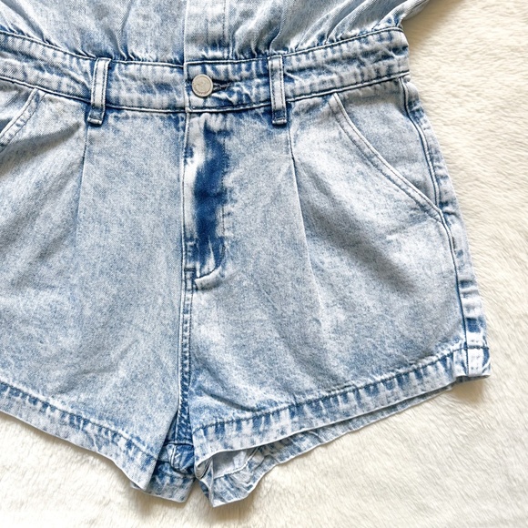 BLANKNYC Head Backstage Acid Wash Denim Romper Jumpsuit - Picture 7 of 14